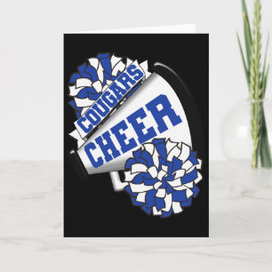 Cougars Cheer Ck naar School Cheerleading Spirit B Kaart