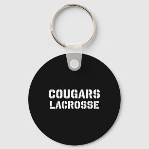 Cougars Lacrosse Clic Lax Mascot Team Gear Sleutelhanger