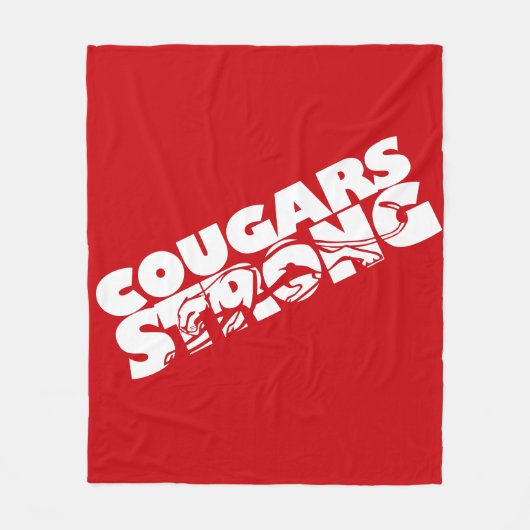 Cougars Strong Fleece Deken (Voorkant)