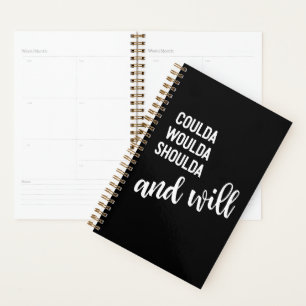 Coulda Woulda Citation Inspiration Simple Noir