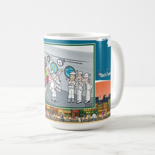 Coulé par surprise | Mug de café classique d'anniv (Devant droit)