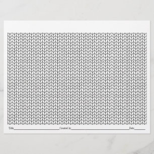 COULER VOTRE PROPRE Coloriage horizontal Knit Page
