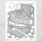 COULER VOTRE PROPRE Page de coloriage de tranche d (Dos)