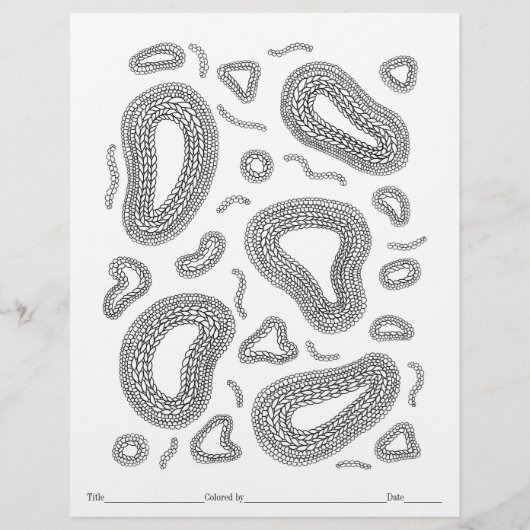 COULER VOTRE PROPRE Tricot Microscope Page de colo (Devant)