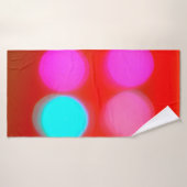 Couleur Abstrait rouge flou arrière - plan bokeh l (Serviette de bain)