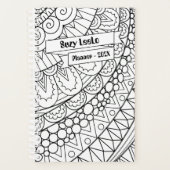 Couleur Adulte Noir & Blanc Planificateur Stylisé (Devant)