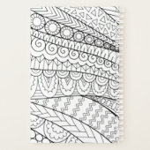 Couleur Adulte Noir & Blanc Planificateur Stylisé (Dos)