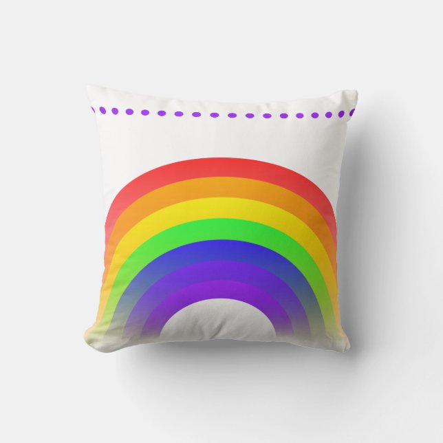 Couleur arc-en-ciel Design Jeter des oreillers (Recto)