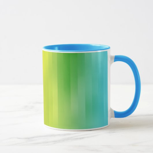 Couleur arc-en-ciel rayures Mug (Droite)