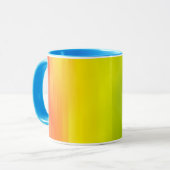 Couleur arc-en-ciel rayures Mug (Devant gauche)