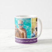 Couleur Arrière - plan personnalisée 3 Photo Mug (Devant droit)