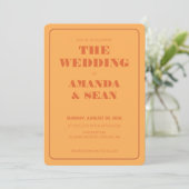 Couleur Audacieuse : Invitation de Mariage (Debout devant)