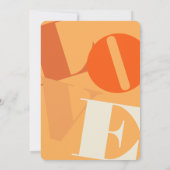 Couleur Audacieuse : Invitation de Mariage (Dos)