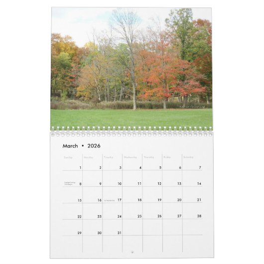 Couleur automne 2023 Calendrier (Mar 2026)