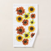 Couleur automne tournesols Photos Ensemble de serv (Serviette à main)