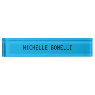 Couleur bleu ciel minimaliste Plaque lisible Moder