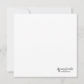 Couleur bleu pâle Floral Anniversaire Carte de voe (Dos)