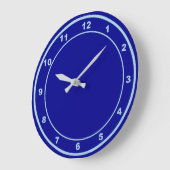 Couleur Bleue Forme ronde Mur Acrylique Horloge (Angle)