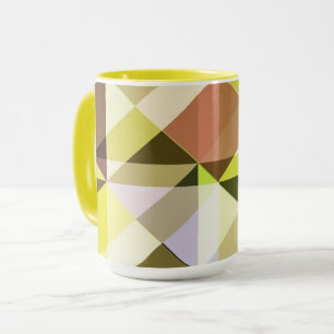 Couleur bloc Mug dans la chaux d'or et le jaune
