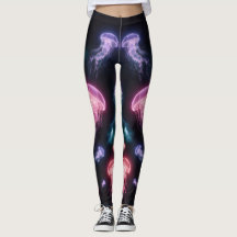 Couleur brillante Leggings Marine Life