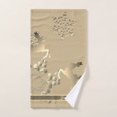 Couleur Bronzy Snowflakes (Serviette à main)