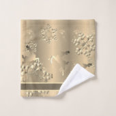 Couleur Bronzy Snowflakes (Gant de toilette)