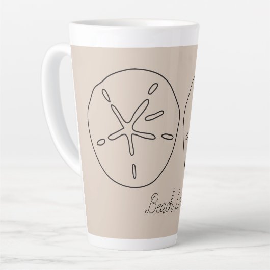 Couleur Brown sablonneuse de l'année Latte Mug (Angle gauche)