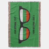 Couleur bulgare Couture de jeter couverture (devant Vertical)
