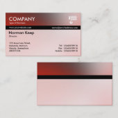 Couleur - Carte de visite de dégradé doux (Devant / Derrière)