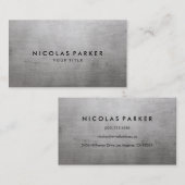 Couleur claire Carte de visite de texture métalliq (Devant / Derrière)