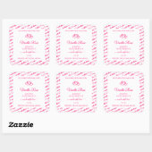 Couleur Cloud Pink Blanc Produit Coeurs Étiquette (Feuille)