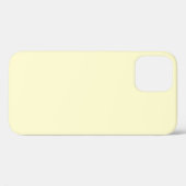 Couleur crème Iphone 12 coque (Verso (horizontal))