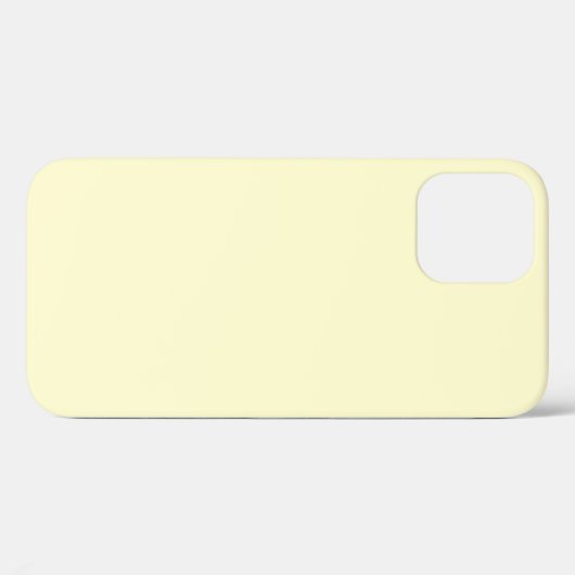 Couleur crème Iphone 12 coque (Verso (horizontal))