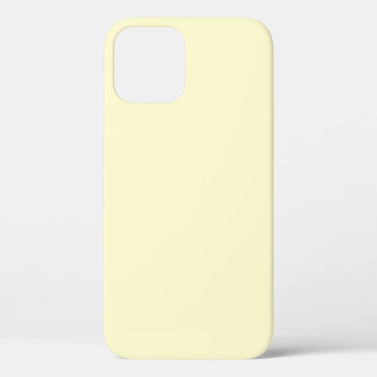 Couleur crème Iphone 12 coque (Verso)