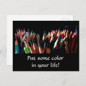 Couleur dans votre vie Carte postale (Devant / Derrière)