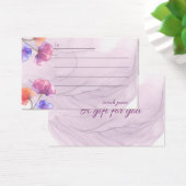 couleur d'aquarelle fleurie violet blanc cartes ca (Bureau)