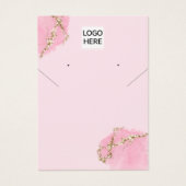 Couleur d'aquarelle moderne collier oreille Carte  (Devant)