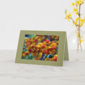 Couleur d'automne photo d'automne Carte de voeux p (Fleur jaune)