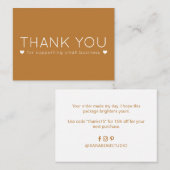 Couleur d'automne Simple Merci moderne Cartes de v (Devant / Derrière)