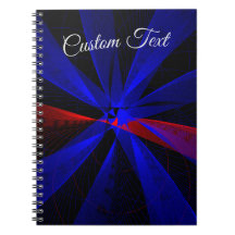 Couleur de bleuet Carnet Abstrait géométrique spir