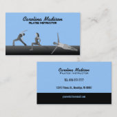 Couleur de cartes de visite d'instructeur de (Devant / Derrière)