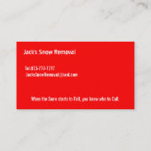 Couleur de cartes de visite professionnelle de (Dos)