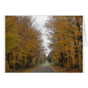 Couleur de chute sur des routes autour de lac pine