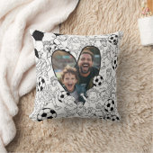 Couleur De Football Garçon En Coussin Photo (Couverture)