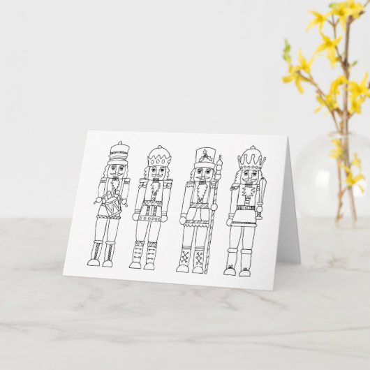 Couleur de la carte de Noël Nutcracker (Fleur jaune)