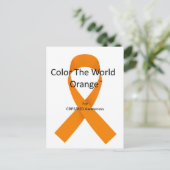 Couleur de la carte postale World Orange™ (Debout devant)
