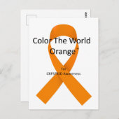 Couleur de la carte postale World Orange™ (Devant / Derrière)