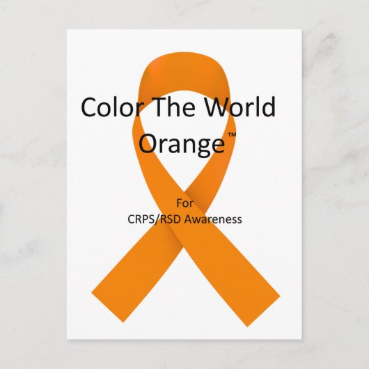 Couleur de la carte postale World Orange™ (Devant)