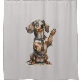 Couleur de l'eau Dachshund Douche rideau (Devant)