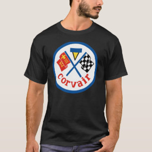 Couleur de patch Vintage Corvair sur T-Shirt fonc